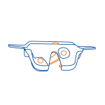 قفل ، زبانه ، ترمز درب