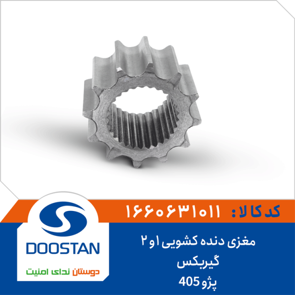 مغزی دنده کشویی 1و2 گیربکس پژو 405