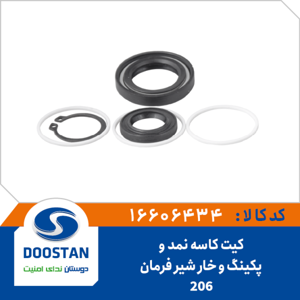 کیت کاسه نمد و پکینگ و خارشیر فرمان 206
